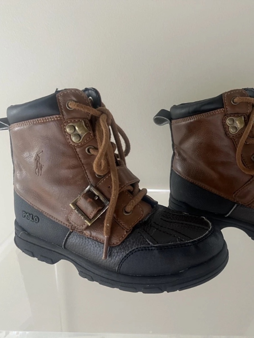 Polo Ralph Lauren Boys Colbey Boots Size 1.5
